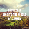 Embracing Through a Summer Perspective
